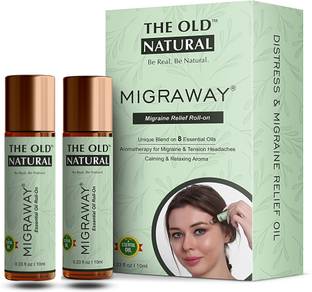 The Old Natural Migraway Roll On For Instant Relief From Migraine, Headache & Stress
