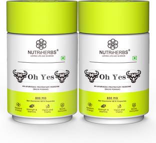 Nutriherbs Oh Yes | Ayurvedic Man Power Capsule with Shilajit for Peak Performance