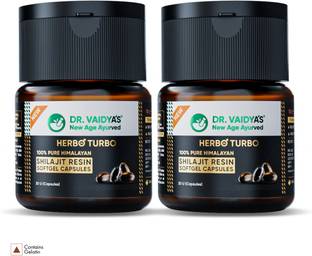 DR. VAIDYA'S Pure Himalayan Shilajit Resin Softgels | With Fulvic Acid | For Power & Stamina
