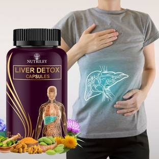 NUTRILEY Liver detox tablet, Liver detox medicine for women & men (60 capsules)