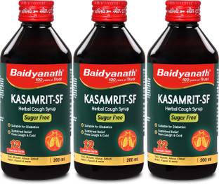 Baidyanath Kasamrit Sugar Free - 200 ML Herbal and Ayurvedic Cough Syrup