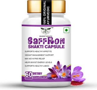 BHARAT HEALTH SAFFRON SHAKTI 60 VEG CAPSULE PACK OF 1 MONTH
