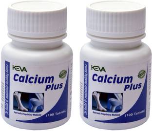 KEVA Calcium Plus Tablets -Helps to maintain strong and healthy bones (Pack of 2)