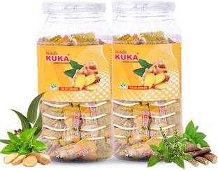 Multani Tulsi-Ginger Cough Lozenges Jar | Relief From Cough, Throat - (150 Candy)