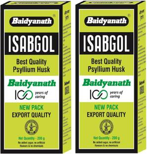 Baidyanath Isabgol - Psyllium Husk Powder - 200gm (Pack of 2) Effective Constipation Relief