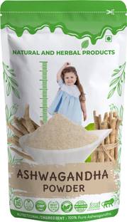 NATURAL AND HERBAL PRODUCTS Ashwagandha Powder Organic, Strength & Energy, Height Growth