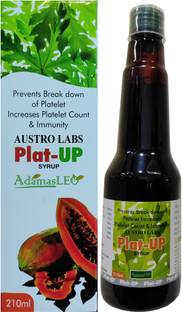Austro Labs PLAT UP SYRUP WITH PAPAYA FOR DANGUE,PLATELET BOOSTER,PREVENT PLATELET BREAKDOWN