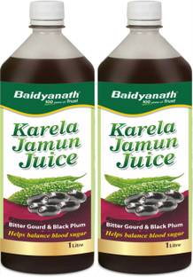 Baidyanath Karela Jamun Juice 1Ltr (Pack of 2)