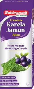 Baidyanath Premium Karela Jamun Juice | Supports Healthy Blood Sugar Levels Naturally