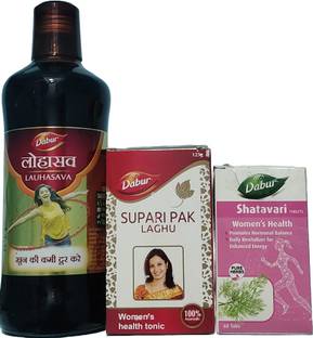Dabur LAUHASAVA+SUPARI PAK+SHATAVARI TAB (COMBO PACK FOR FEMALE )