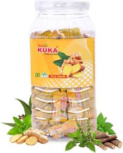 Multani Tulsi & Ginger Kuka Cough Lozenges |Relief From Cough, Sore Throat - 150 candy