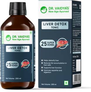 DR. VAIDYA'S Liver Detox Tonic 25 Super Herbs for Daily Liver Detox 200ml