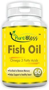 SK PURE BLESS Fish Oil for Brain, Heart & Joint Health, 60 Softgels.