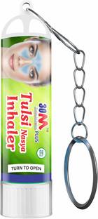 30M Ayurvedic Nasal Inhaler For Cough And Cold Relief | Inhaler Medicine |Aromathearapy Nasal Inhaler | Inhaler with Key Chain | Vaporizer | For Asthma Sinusitis Bronchitis Pack of 1