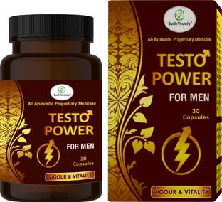 Sudh Vedafy Testo Power Ayurvedic Stamina Booster Enriched With Kesar For Men 30 Capsules