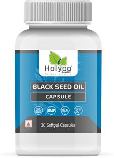 Holyco Health Black Seed Oil Softgel Capsule | Kalonji Oil, Nigella Sativa Oil | 30 Capsules
