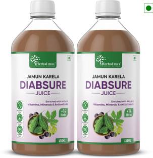 Herbal max Diabsure Juice Helps Manage Blood Sugar | Karela, Jamun & Natural Herbs