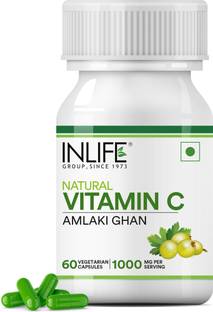 INLIFE Natural Vitamin C Amla Extract for Immunity Capsules 60 Veg Caps