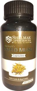 Shelmak Lifesciences Shekmak LifeSciences Safed Musli Capsules - Ayurvedic Health Supplement Capsules