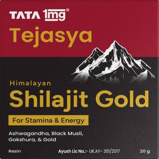 TATA 1mg Tejasya Shilajit Gold Resin with Swarna Bhasma|Boosts Energy, Stamina