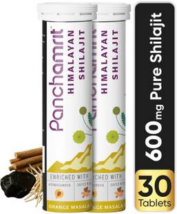Panchamrit 600mg Pure Shilajit Effervescent Tablets With Ashwagandha| Boost Stamina Tablets