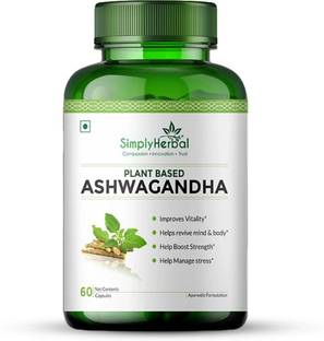 Simply Herbal Ashwagandha 1000MG General Wellness Capsules - Better Immunity & Extra Strength