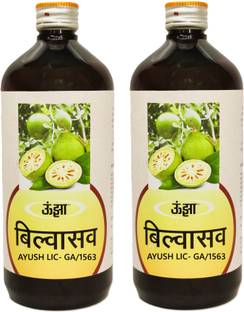 Unjha Bilvasava (2 x 450ml) | Herbal Digestive Tonic | Relieves constipation