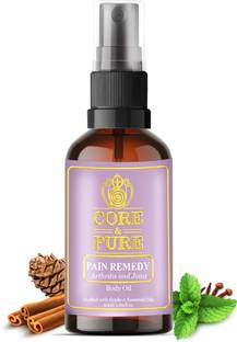 CORE & PURE Pain Remedy Oil- Helps in Healing and Curing Joint Problem from Within |Natural Essential Oils Infused, Ayurvedic|