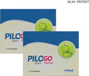 Leeford Pilogo Ayurvedic Capsules | Helps with Piles Pain, Inflammation & Constipation