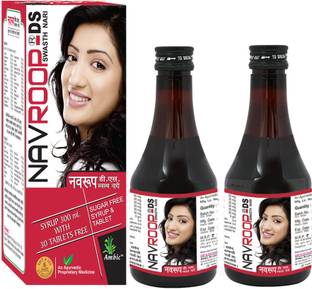AMBIC Navroop DS Syrup For Delayed and Irregular Periods - 600 ML (30 Tablets)