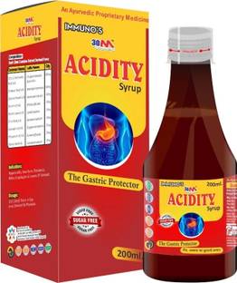 30M Ayurvedic Acidity Medicine Syrup (1 x 200 ml) for Hyperacidity, Indigestion, Gas, Flatulence, Heartburn, Reflux Esophagitis, Lesions of stomach (Pack of 1)