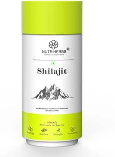 Nutriherbs Shilajit Capsule for Men Power | Natural Strenth & Stamina Booster Supplement