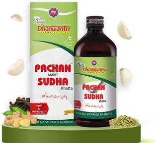DHANWANTRI PHARMACEUTICAL Pachan Amrit Sudha - Khatta ayurvedic digestive syrup for diabetics