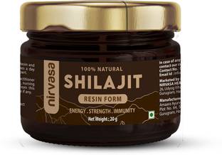 Nirvasa Pure Ayurvedic Shilajit Resin For Strength, Power & Stamina (20 gm)