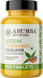 Arumba Ayurveda Neem Turmeric with Black pepper Tablets-150 nos
