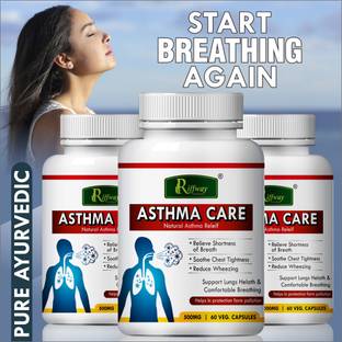 Riffway Asthama Care Herbal Capsules For Help in asthma problems Total AYurvedic