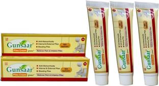 Gunsaar Piles Cream 25g /Anit-Hemorrhoids/ Internal & External Piles/Bleeding Piles