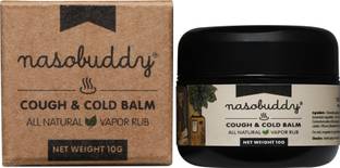 nasobuddy Cough & Cold Balm All Natural Vapor Rub with Pure Essential Oils Ayurvedic Balm