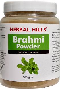 Herbal Hills Organic Brahmi Powder - 200gms - For Brain and Memory