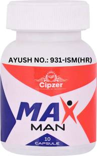 CIPZER Max Man 10 Capsules Enhance Stamina, Relieve Stress, and Boost Energy & Vitality