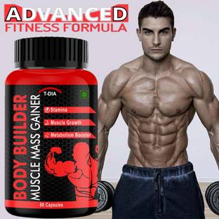 T-DIA Body Builder Capsules, Muscle Gain Capsule, Weight Gain Supplement, Mass Gainer