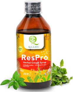 Qaadu ResPro Herbal Cough Syrup Enriched with Anantamool,Pudina & Tulsi 200ml