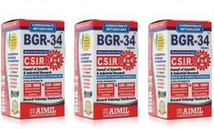AIMIL BGR-34 Herbal Tablets For Endocrine Health & Diabetes Control (Pack of 3)