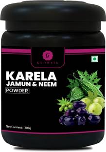 G GLOWSIK Karela Jamun Powder | 11 Potent Herbs | Helps Regulate Sugar Management