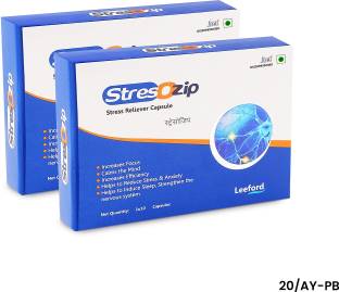 Leeford Stressozip Stress Reliever Capsules – Natural Anxiety & Stress Relief