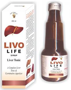 DEE INDIA HERBALS Livo Life Syrup A Tonic For Improving LIver Functions (200 ml) Pack of 2