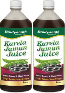 Baidyanath Karela Jamun Juice 1Ltr (Pack of 2)