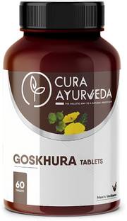 CURA AYURVEDA Gokshura 60 Tablets | Men's Wellness Improves Energy And Vigour