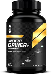 grinbizz Weight Gainer Capsules For Muscle Gain, Mass Gainer | For Men & Women