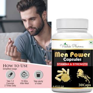 visalak pharma Men Power Ayurvedic Capsules-100% Herbal & Pure